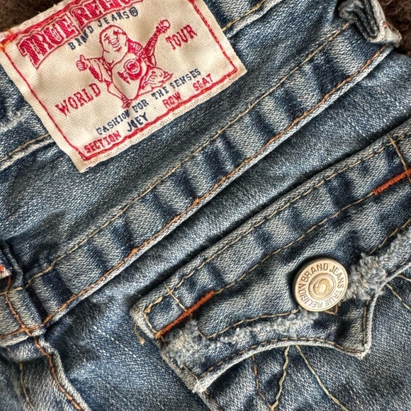 True Religion Girl’s Extreme Flare Boot Cut Jeans Size 8 y2k - Picture 10 of 14